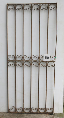 Wrought iron panel